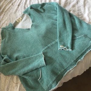 RVCA Blue/Green Beachy Sweatshirt/Hoodie